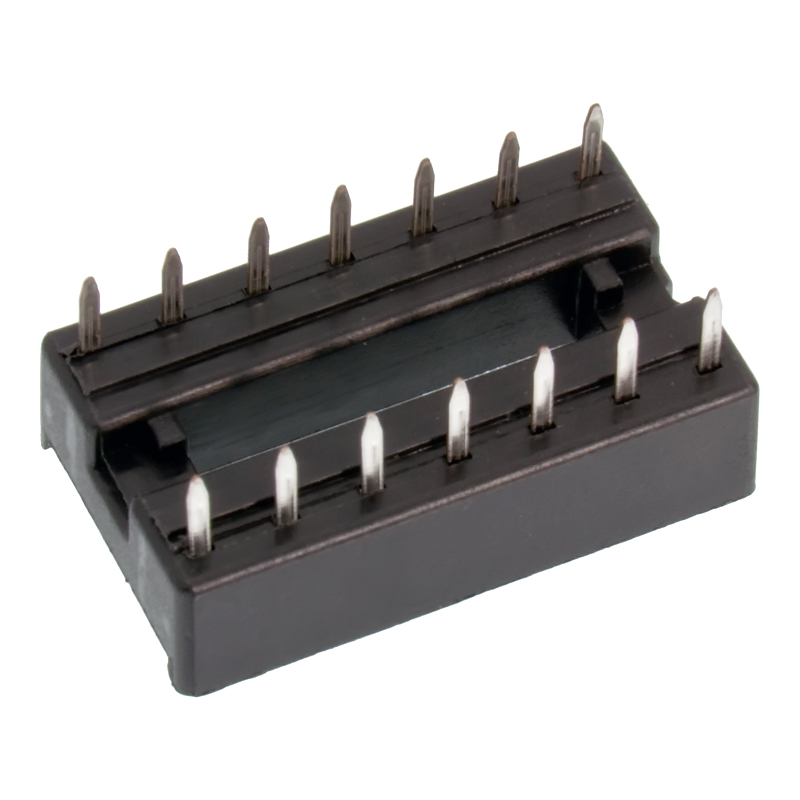 Pack x8 Zócalos Base DIP 14 Pines Circuito Integrado 14P