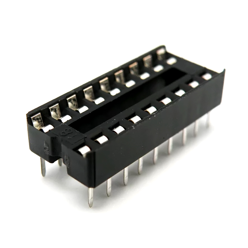 Pack x5 Zócalos Base DIP 18 Pines Circuito Integrado 18P