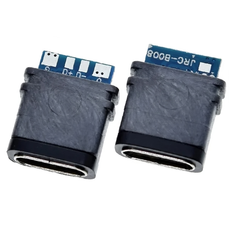 1 Par de conectores USB 3.1 Hembra Tipo C DIY