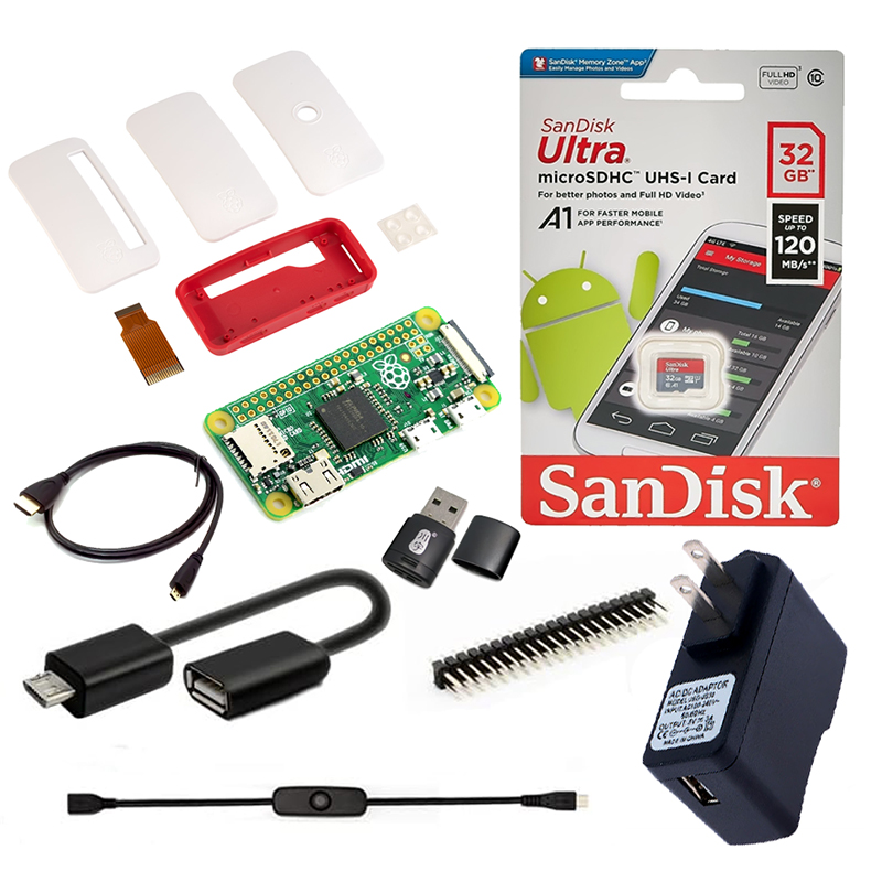 Kit Combo Raspberry Zero V1.3 512Mb RAM Made In Uk