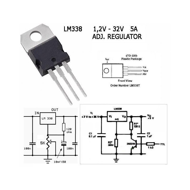 1 Par de reguladores LM338 LM338T