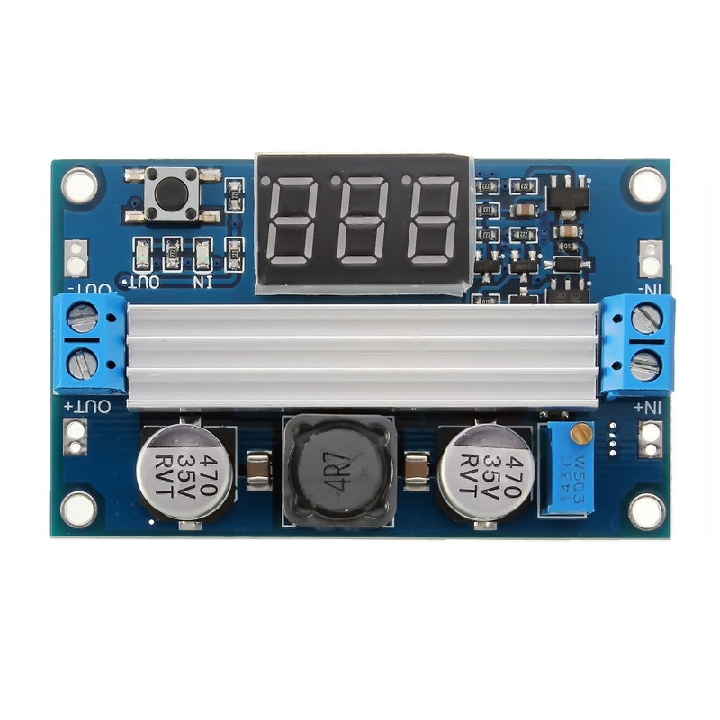 Step Up Elevador Voltaje 3.5-35V 6A con voltímetro 100W