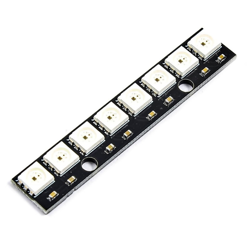 Módulo barra LED RGB WS2812 5V 5050 8 LED 