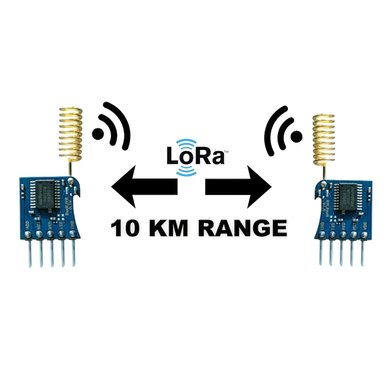 Módulo Lora RYLR998 con antena UART 865/915Mhz 