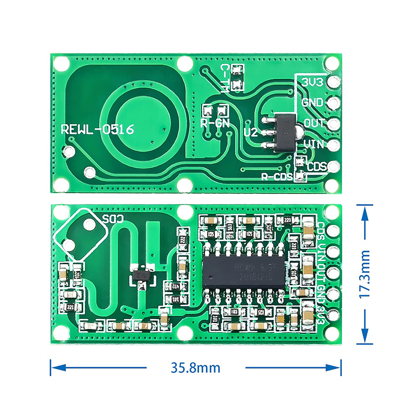 Módulo Sensor Movimiento Microondas Radar Doppler RCWL-0516