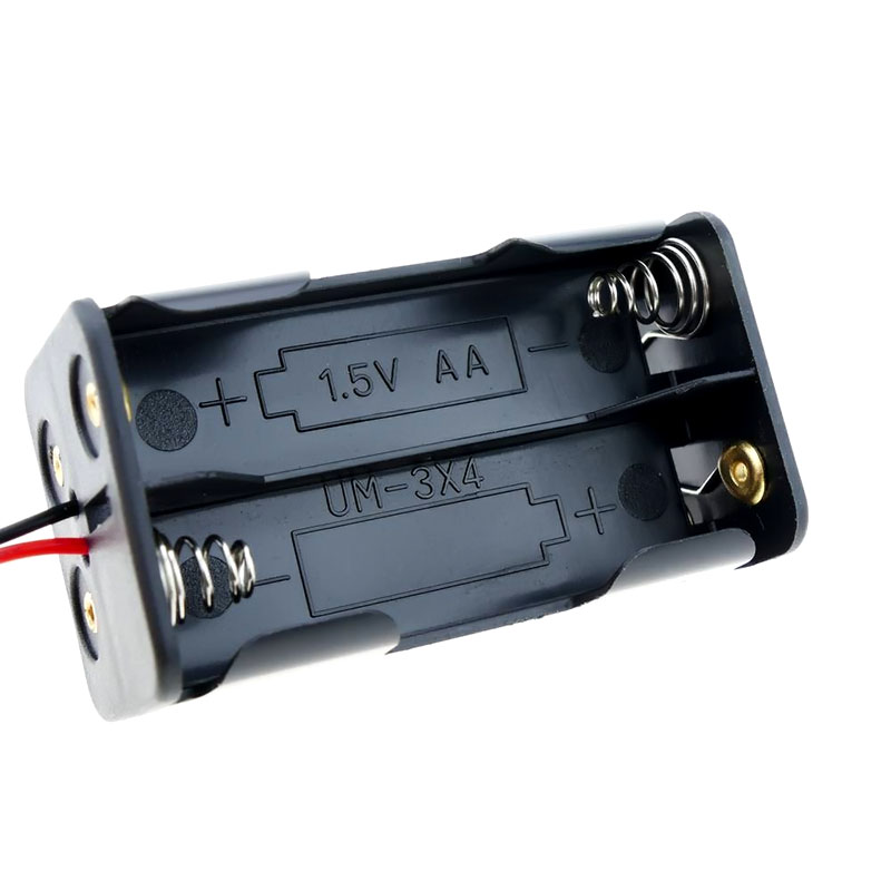 Portapilas 6V 2x2 4xAA Proyectos Arduino Etc AA
