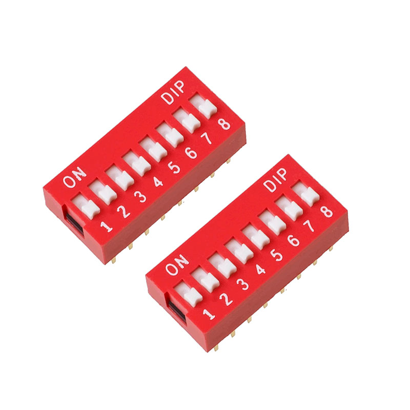 Pack x2 DIP Switch 8P 8 pines