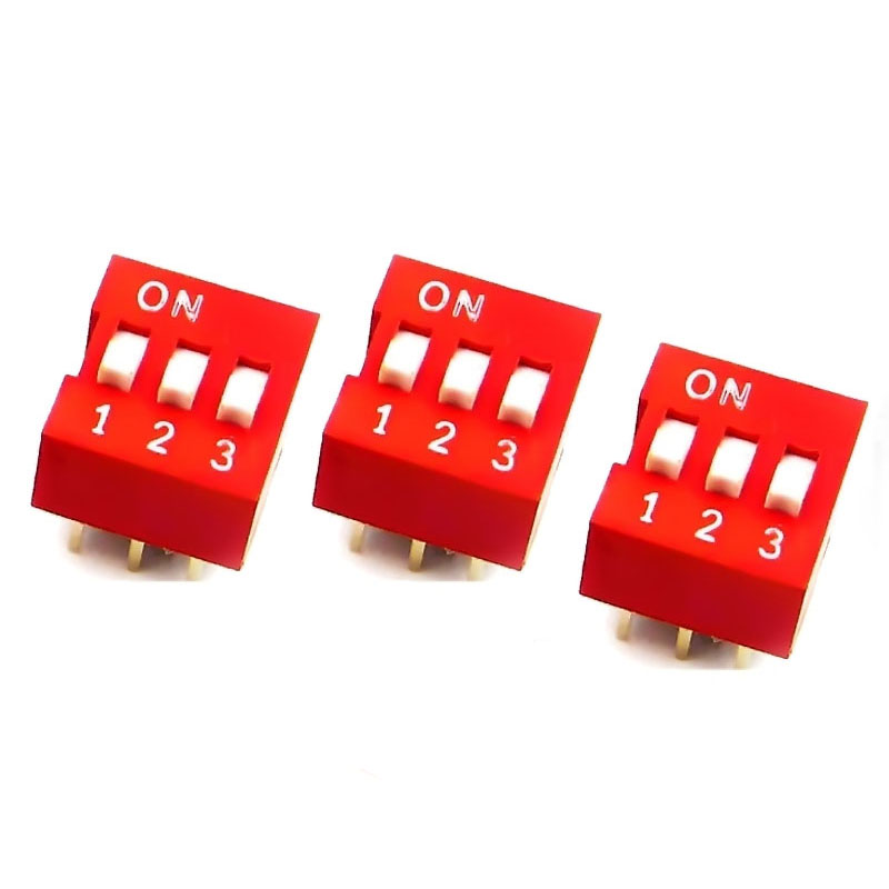 Pack x3 DIP Switch 3P 3 pines