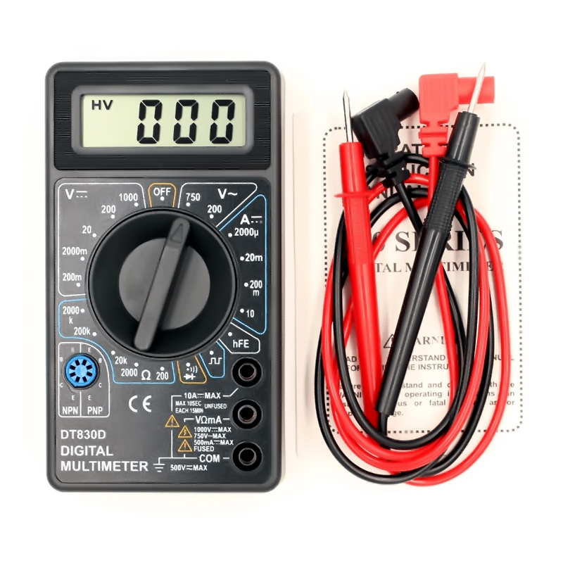 Multímetro dígital básico DT830D