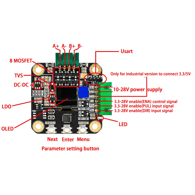 Motor a pasos de laso cerrado NEMA17 42C Makerbase