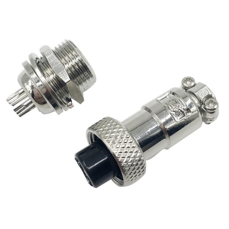 Conector de aviación GX16 4 pines para NEMA CNC 3D 4P (macho+hembra)