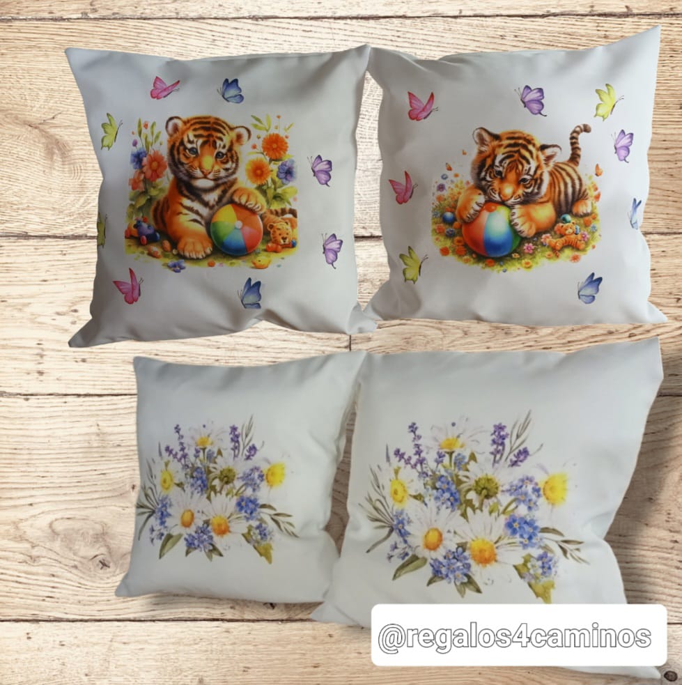 Almohadon 40 x 40 cm con relleno y funda desmontable 
