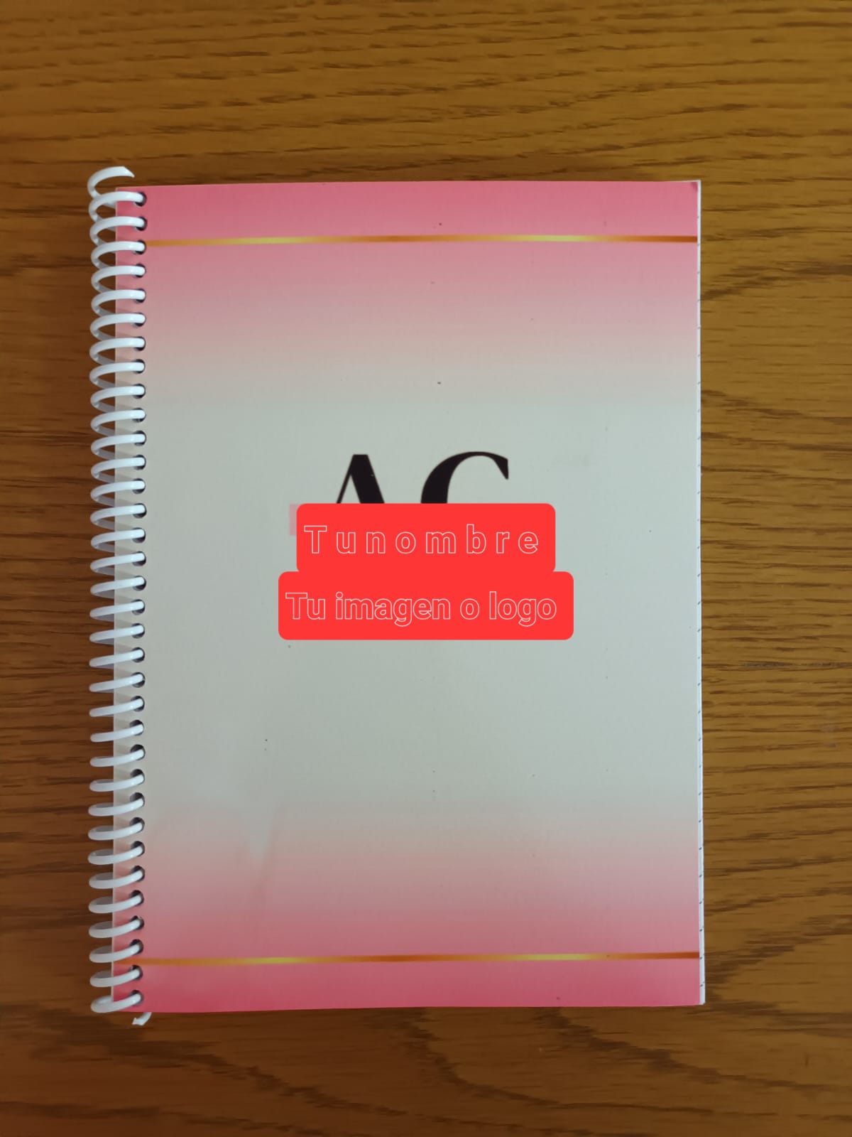 Cuaderno de pedidos tamaño A5 personalizado