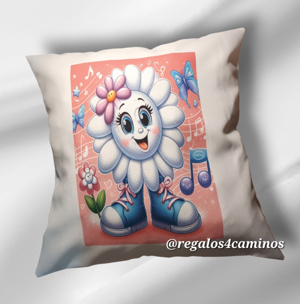Almohadon 40 x 40 cm con relleno y funda desmontable