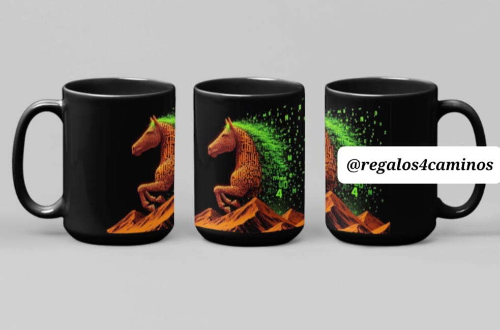 Taza magica con estuche