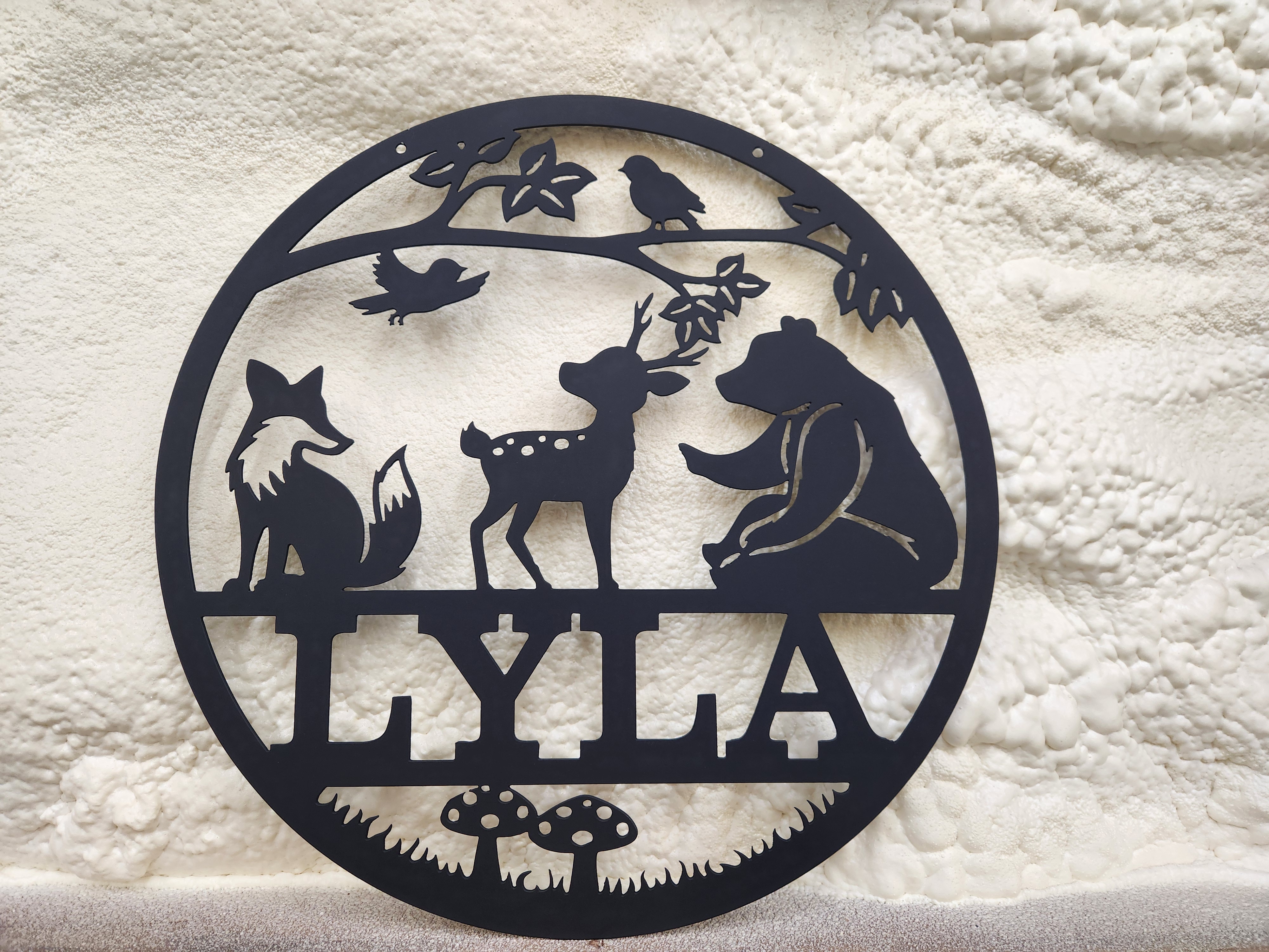 Woodland Animal Monogram