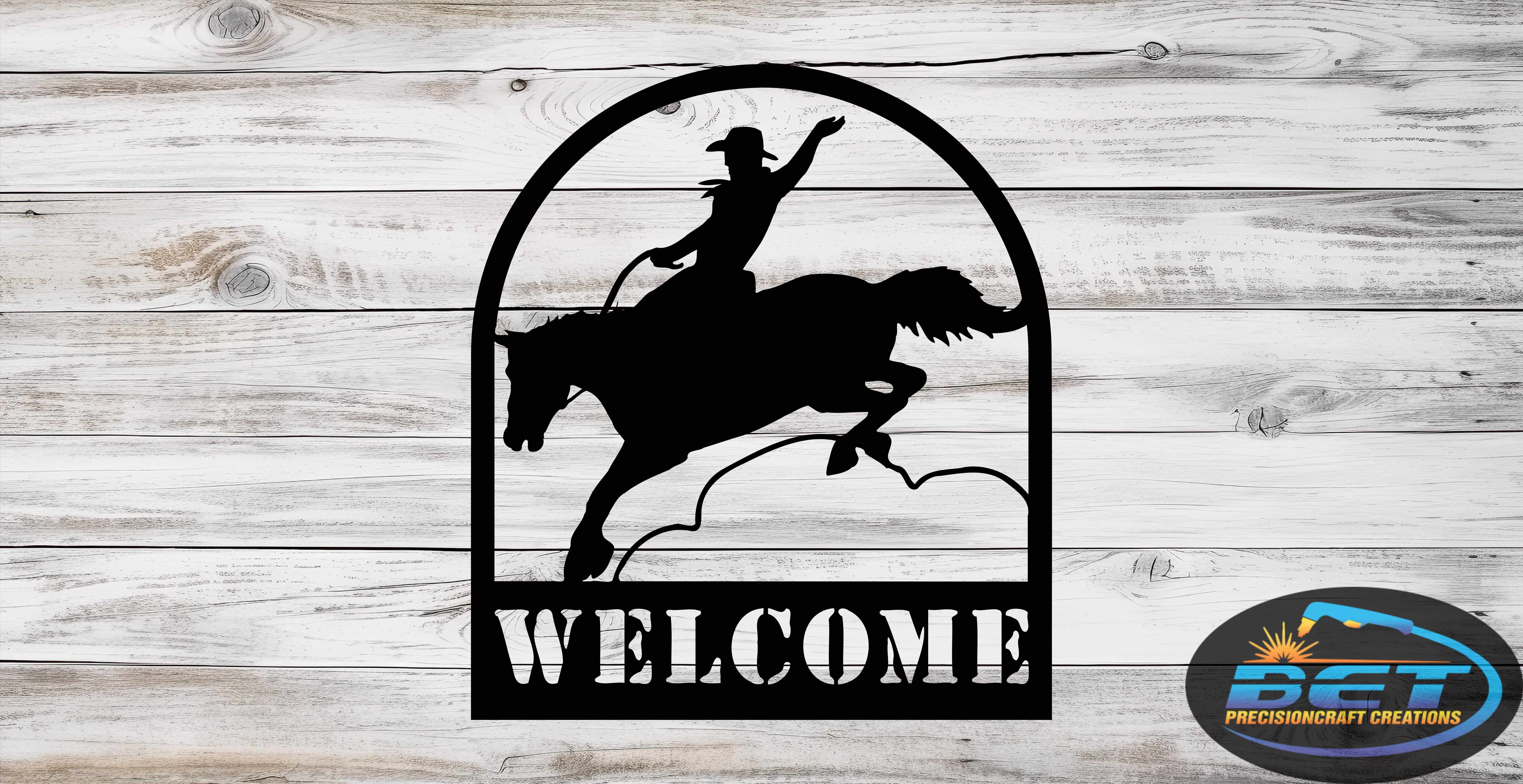 Cowboy Horse Welcome