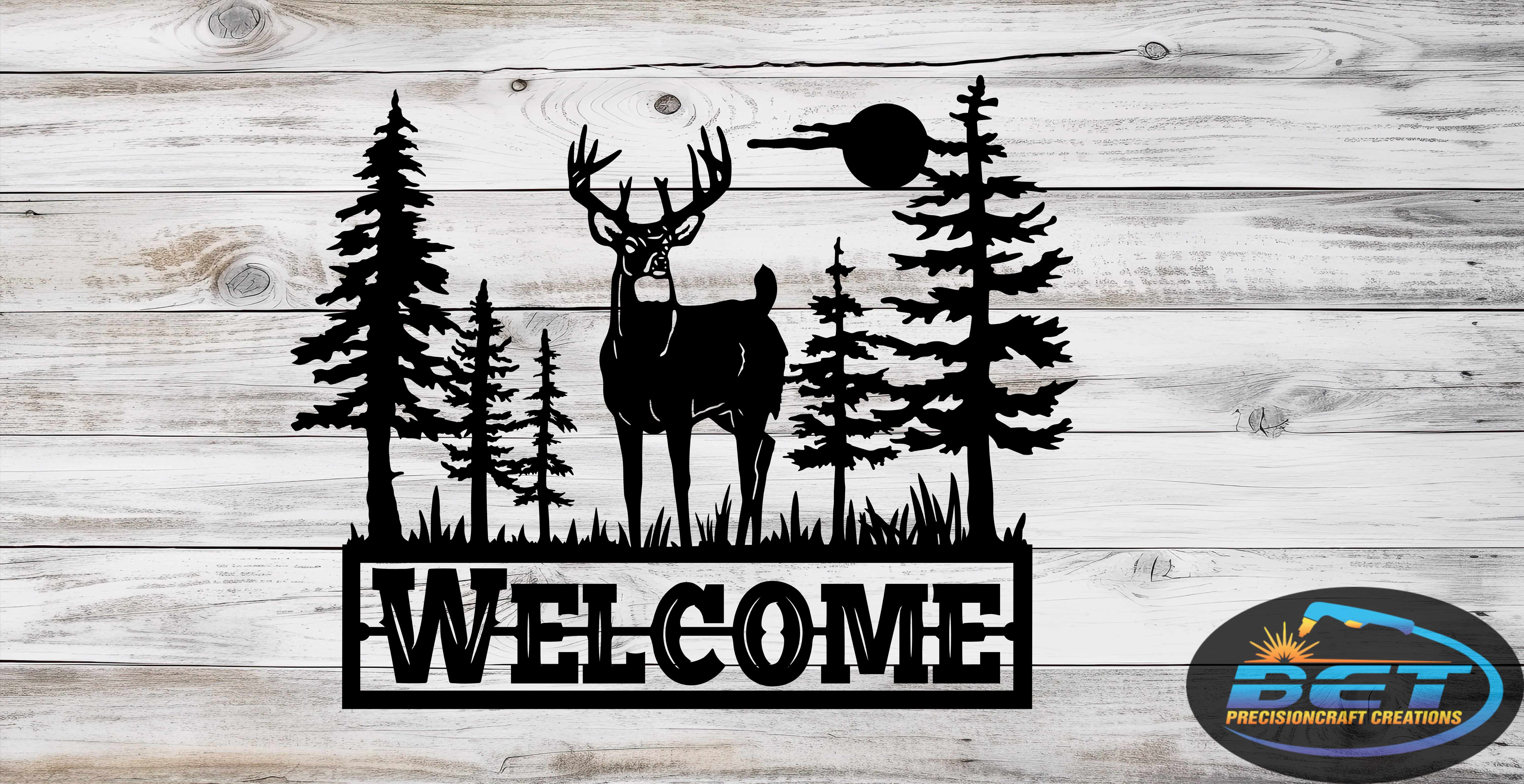 White Tail Deer Welcome