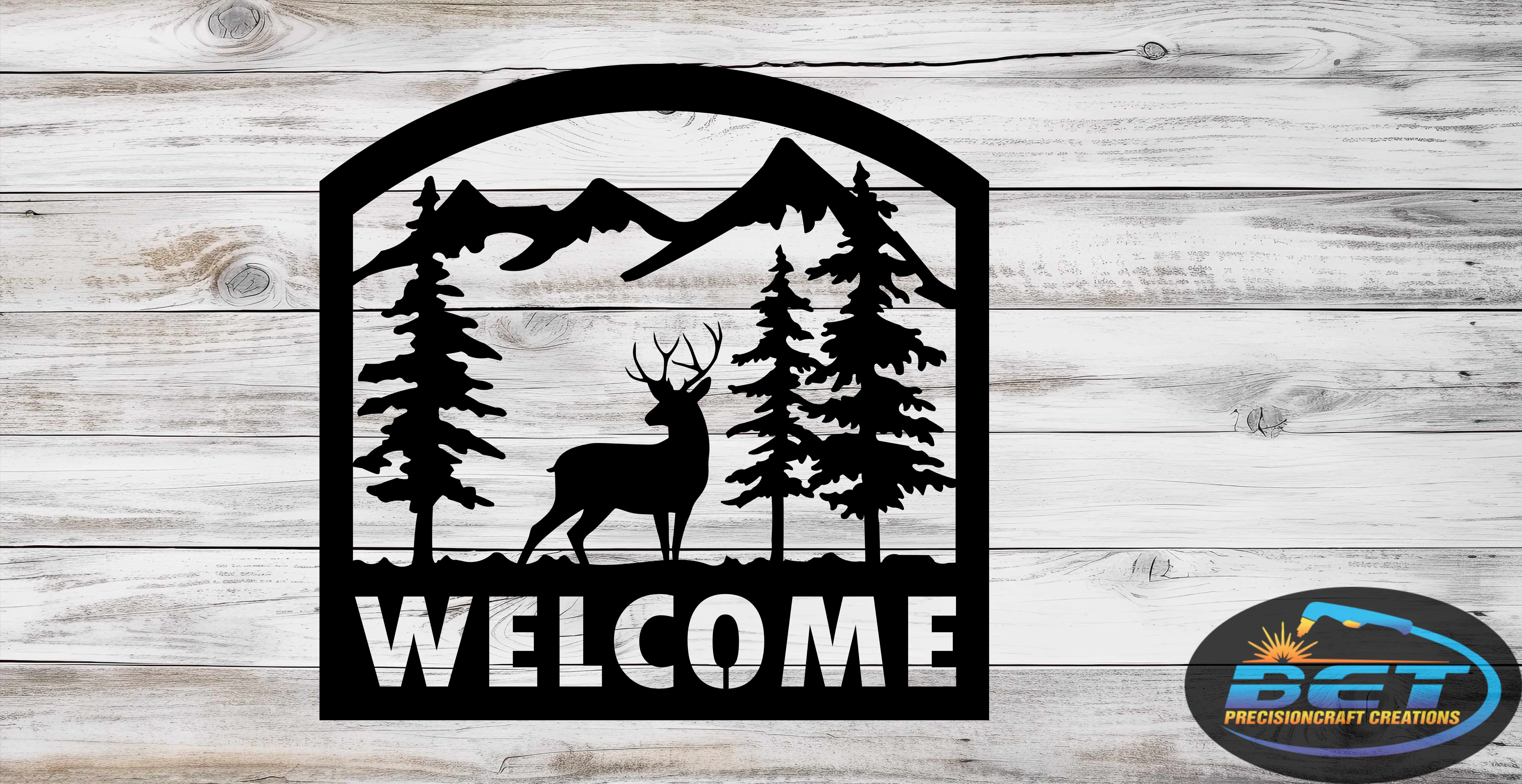Deer/Trees Welcome
