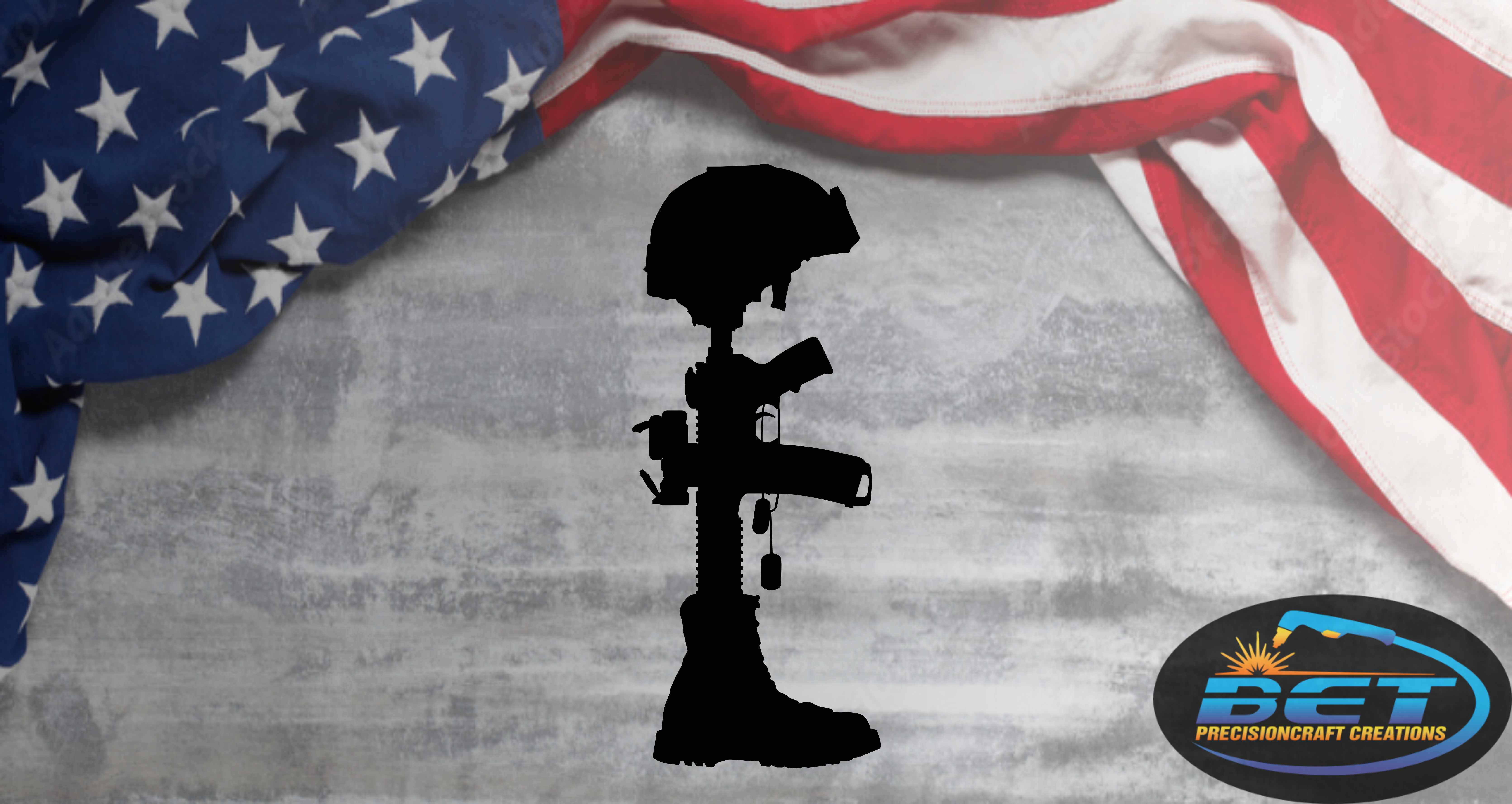 Fallen Soldier (Rifle w/ Helmet)