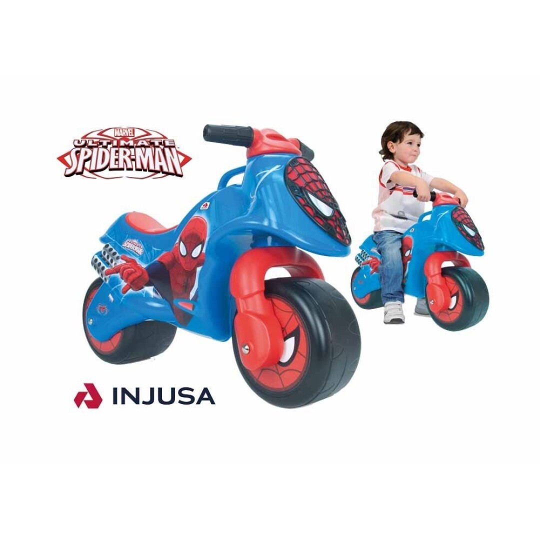 Moto corre pasillo Spiderman