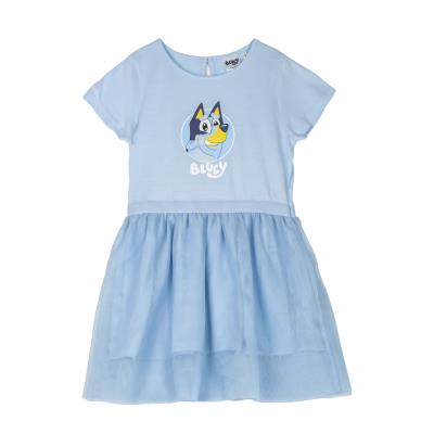 Vestido Single Jersey Fantasia Bluey