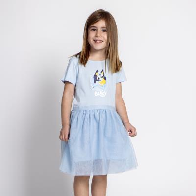 Vestido Single Jersey Fantasia Bluey