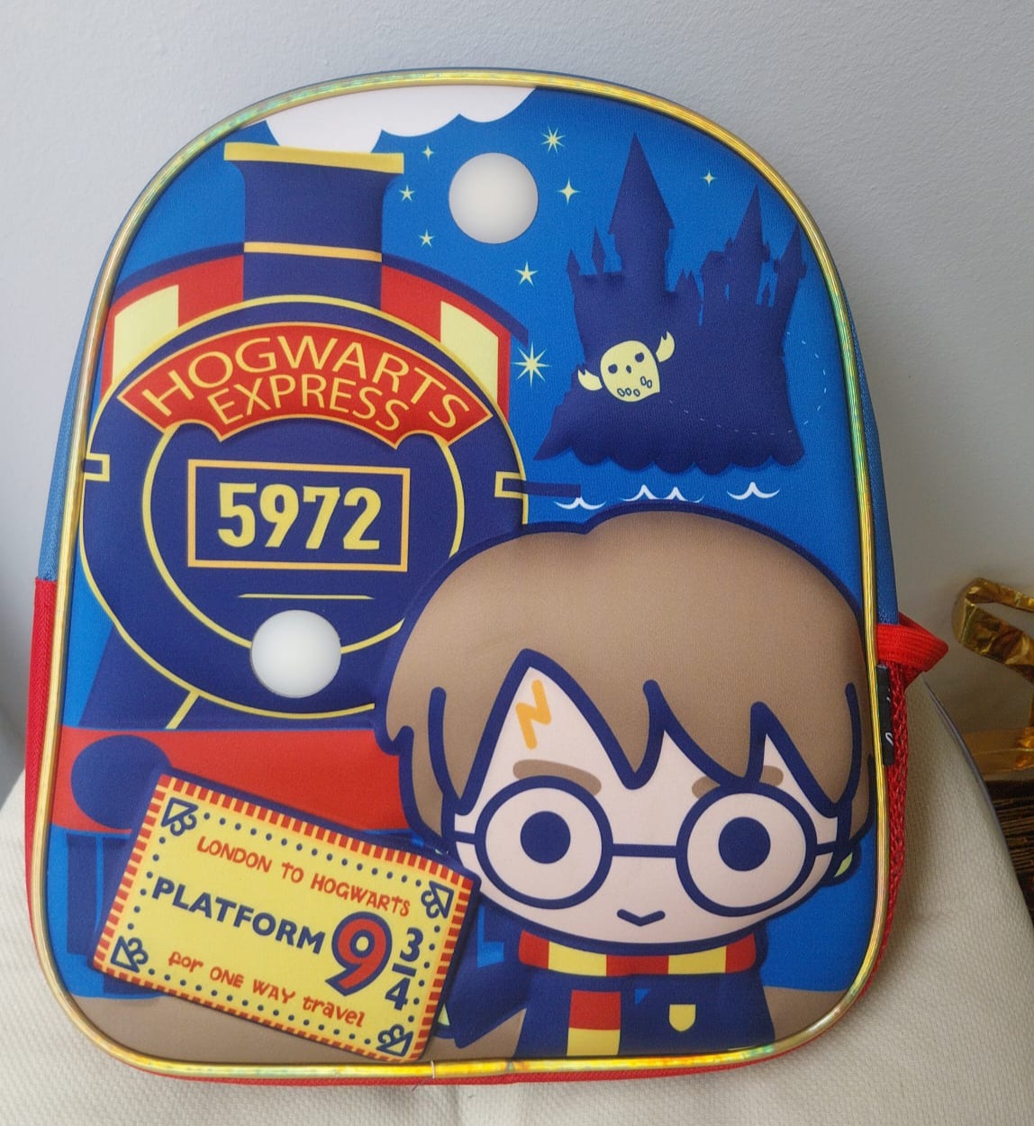 Mochila 3D Harry Potter Luz