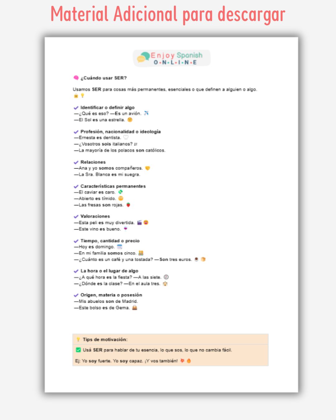 📘 Curso Online de Español