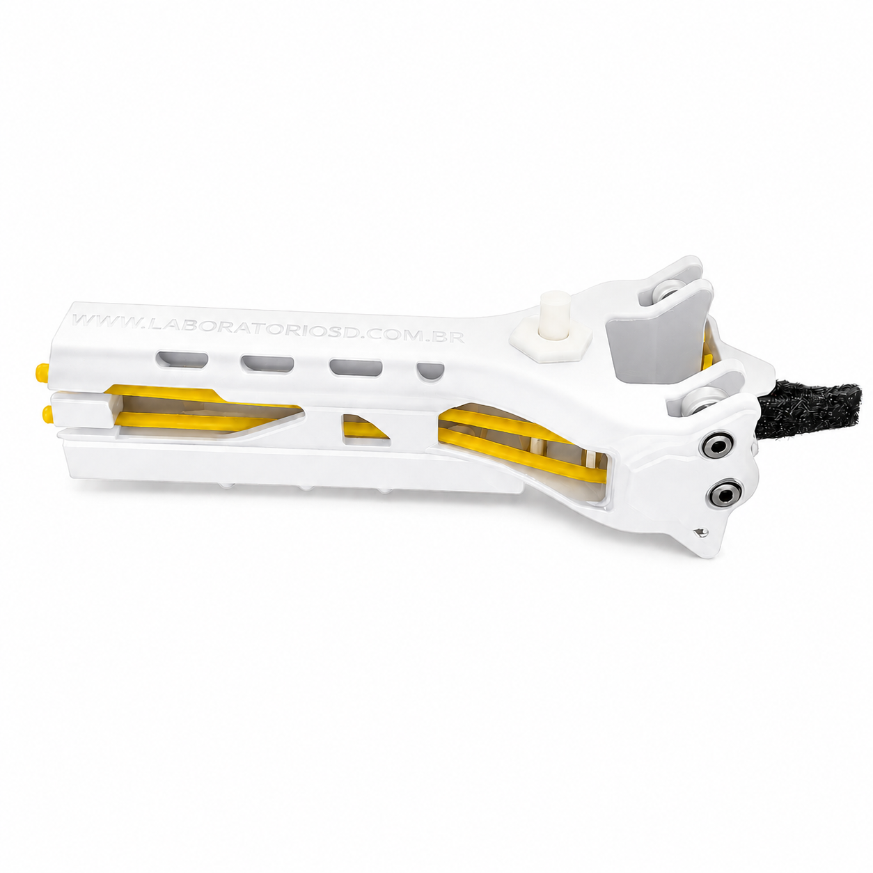 Estilingue Semiautomático Branco Atiradeira esfera 8mm