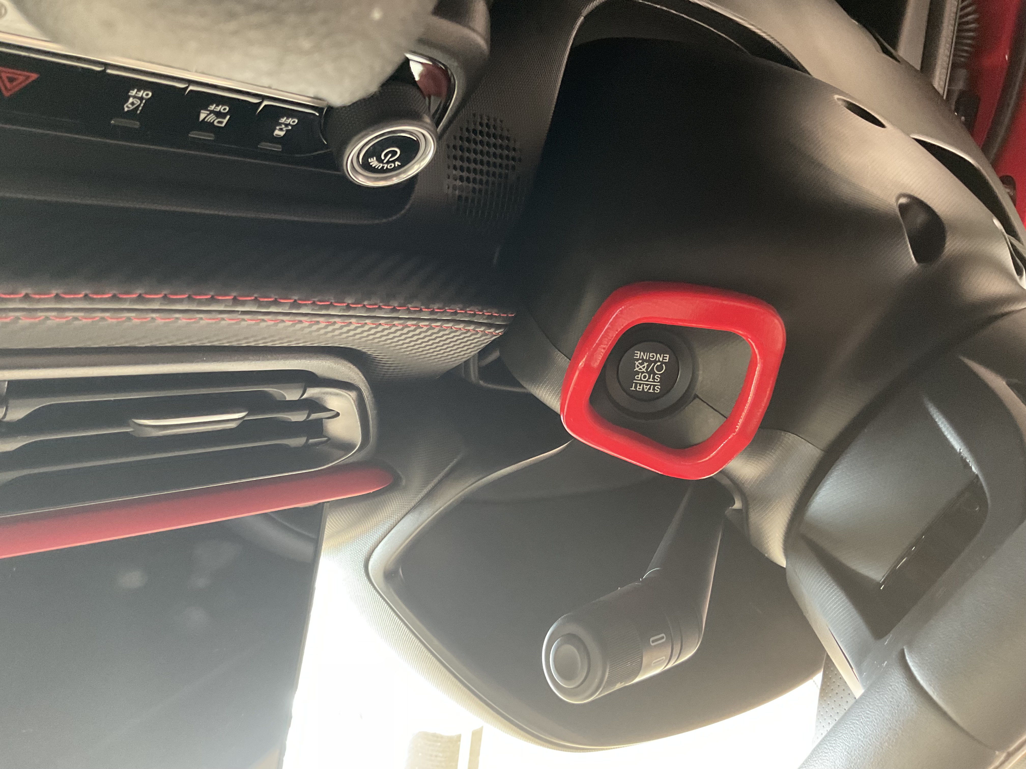 Moldura Start Stop FastBack Fiat