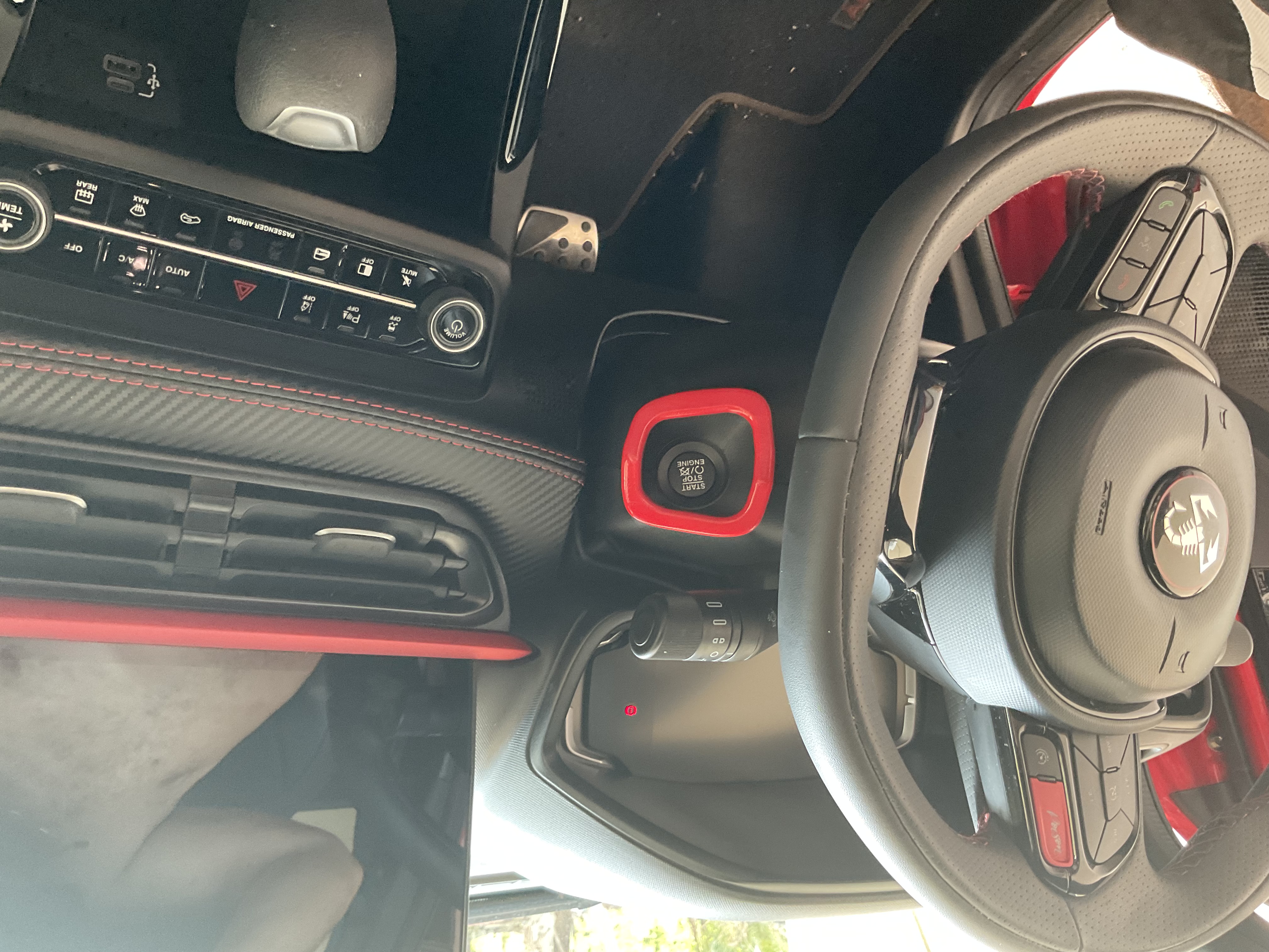 Moldura Start Stop FastBack Fiat