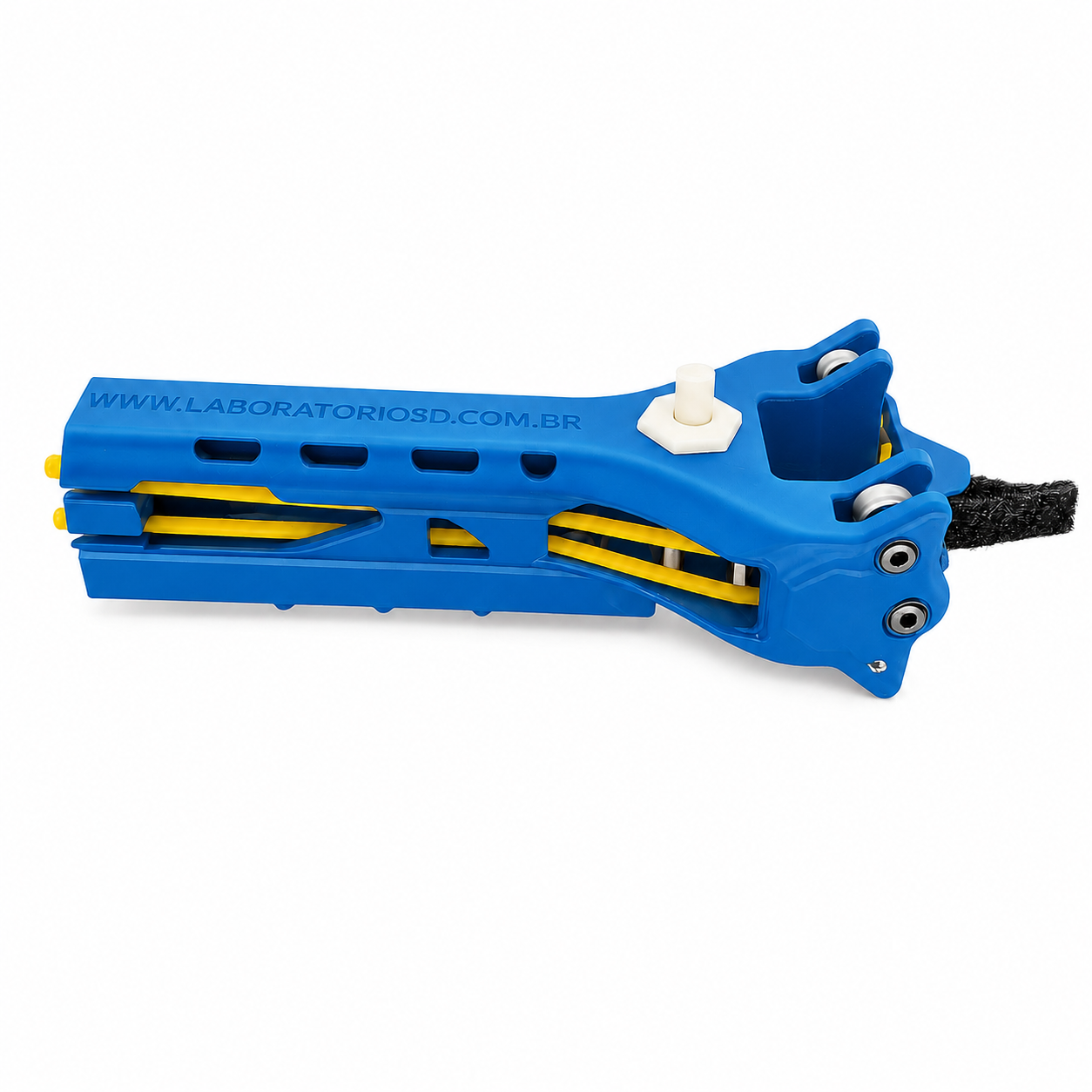 Estilingue Semiautomático AZUL Atiradeira esfera 8mm