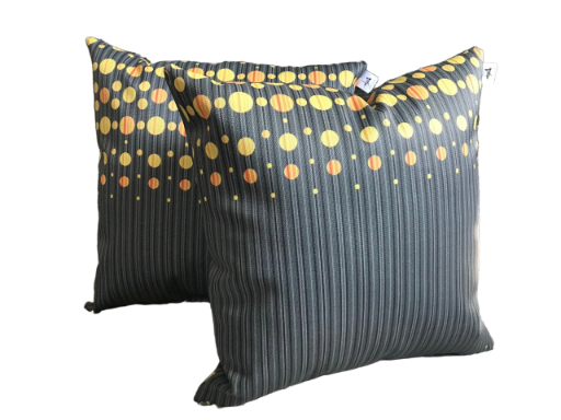 Vegan leather Throw Pillows