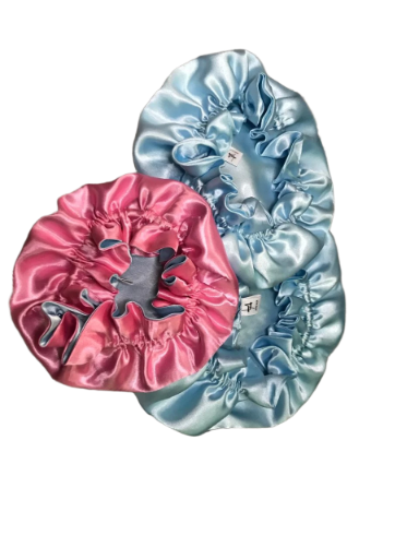 Personalize Reversible satin Bonnets