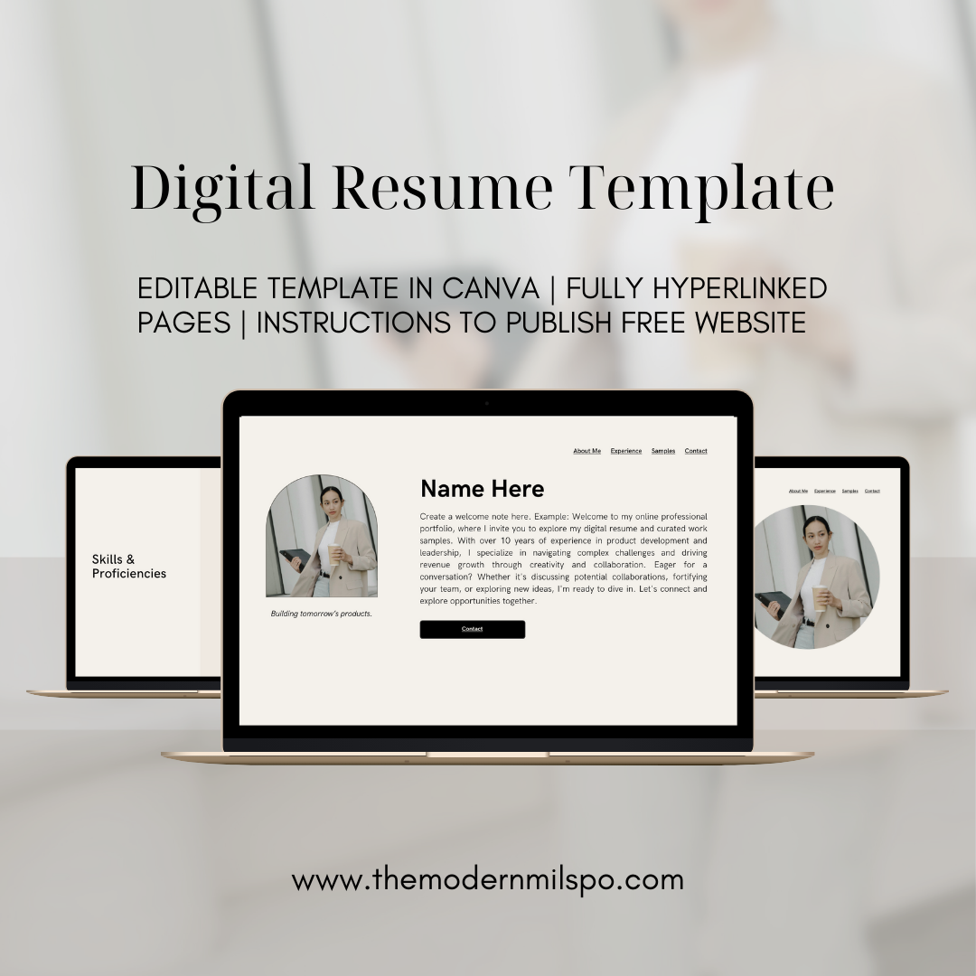 Digital Resume Template