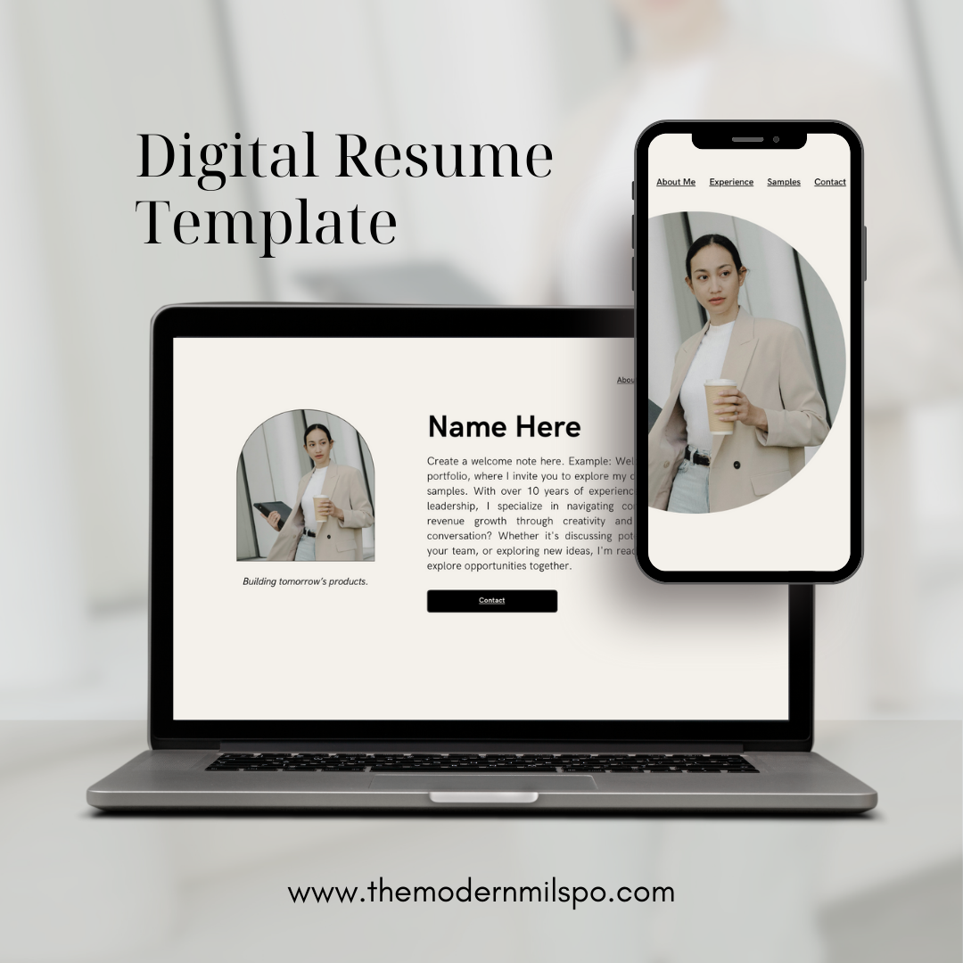 Digital Resume Template