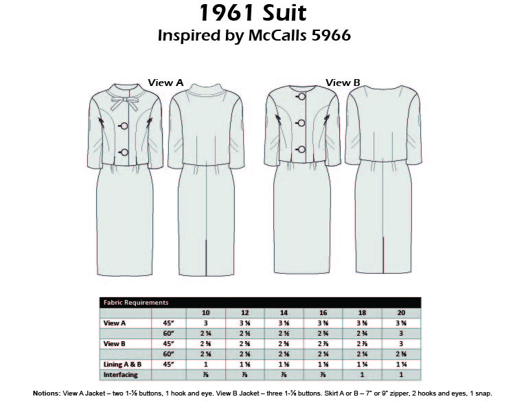 Size 10-12-14 - 1961 Suit