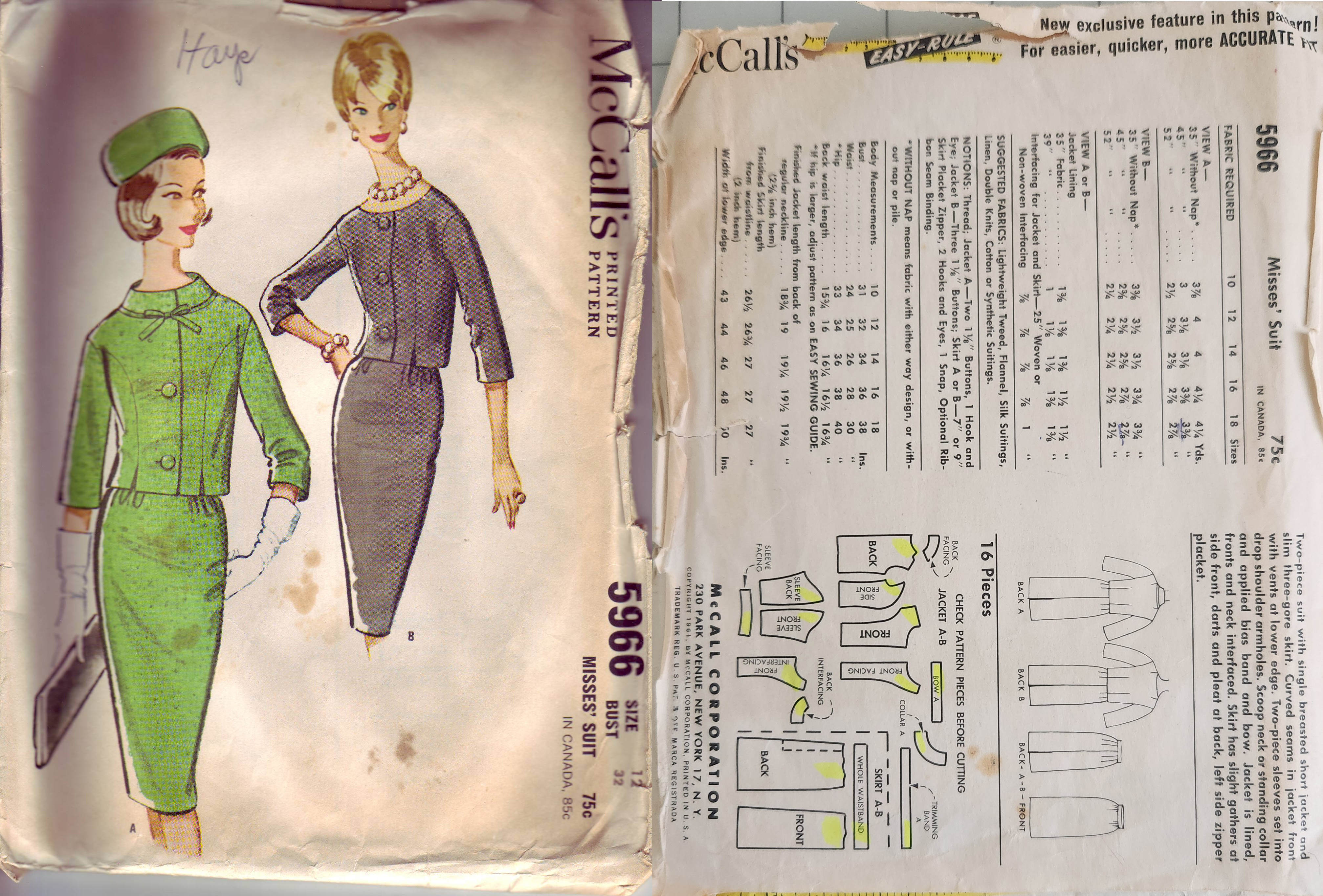 Size 10-12-14 - 1961 Suit