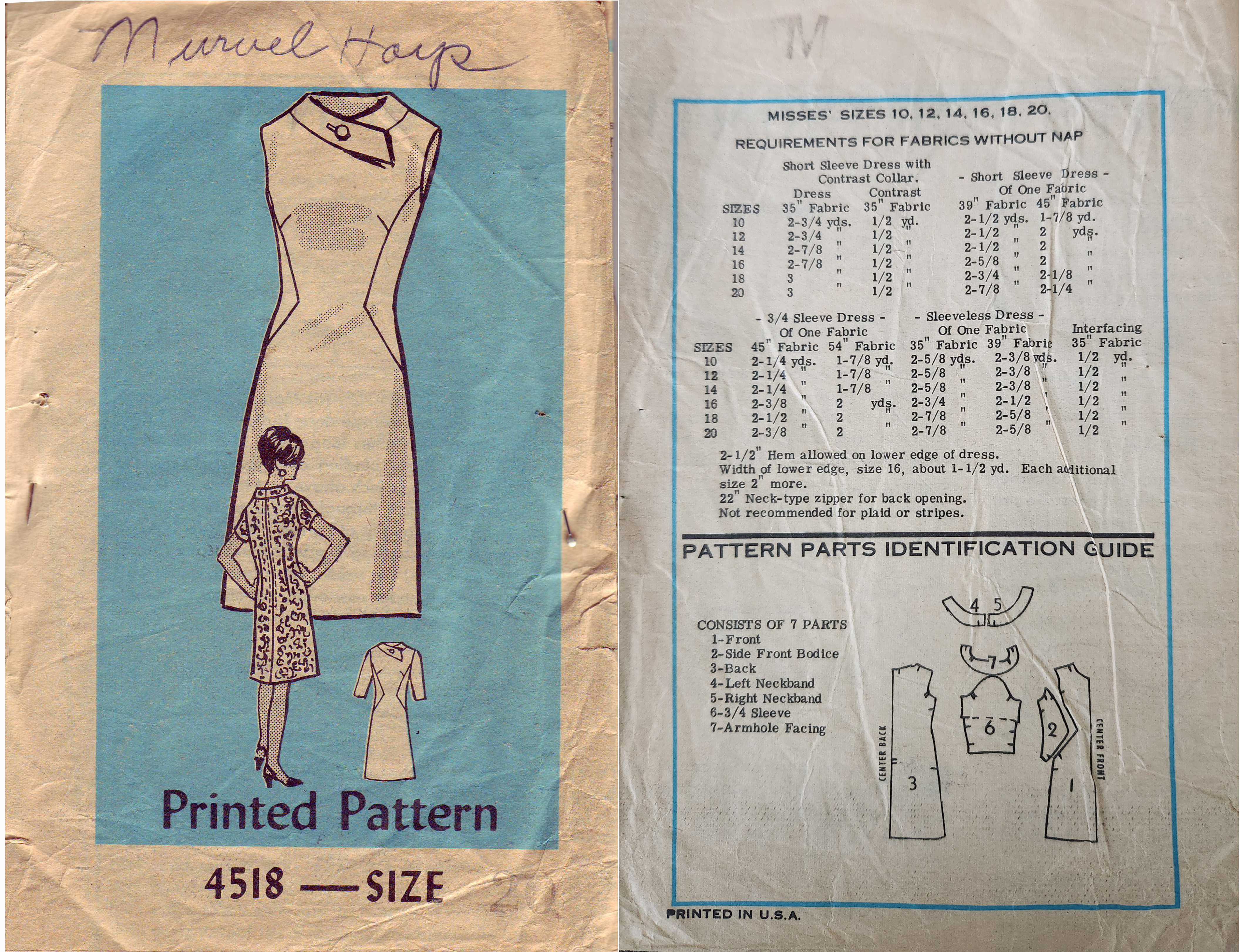 Size 10-12-14 - 1968 Dress
