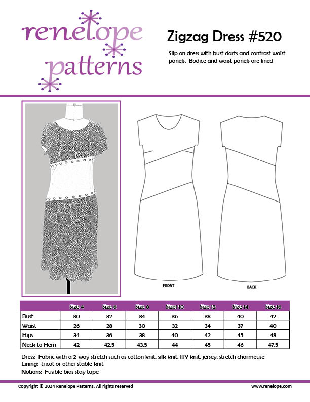 520 Zigzag Dress