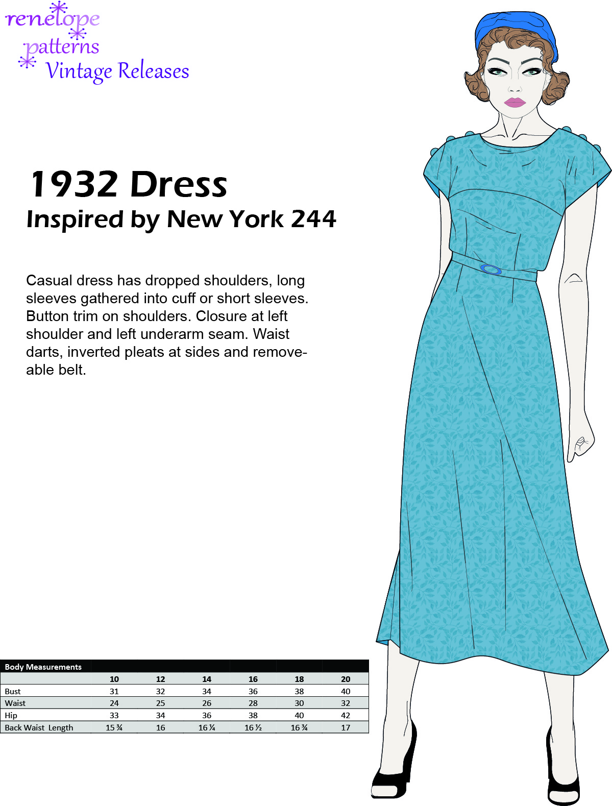 Size 16-18-20 - 1932 Dress