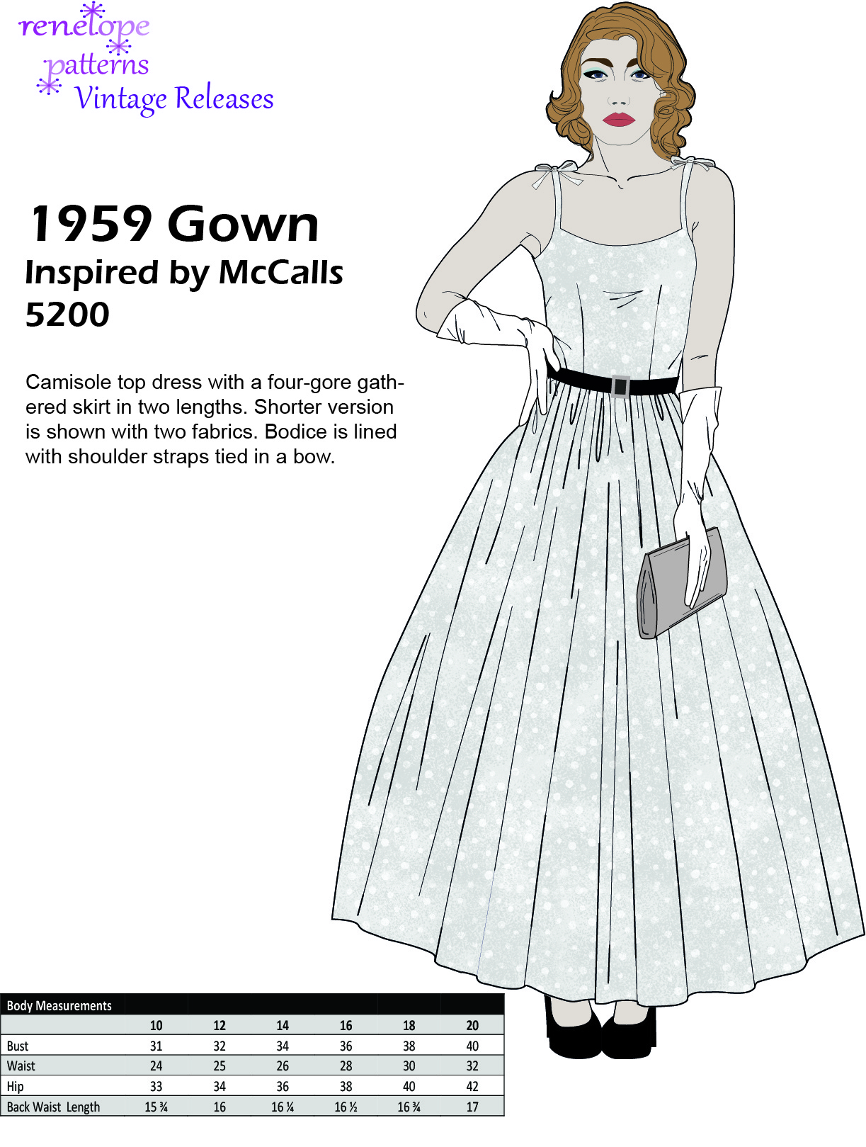 Size 16-18-20 - 1959 Gown