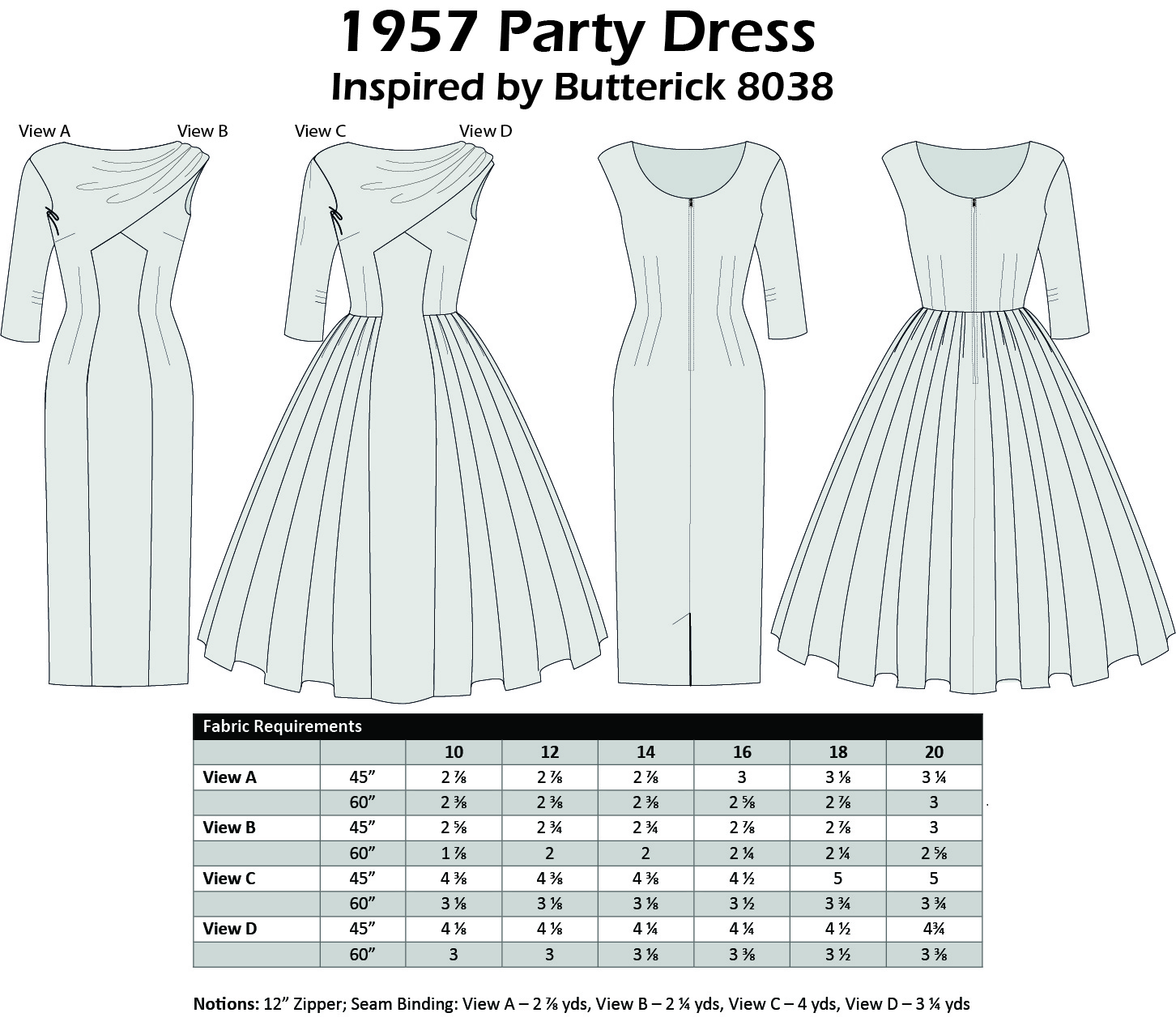 Size 16-18-20 - 1957 Party Dress
