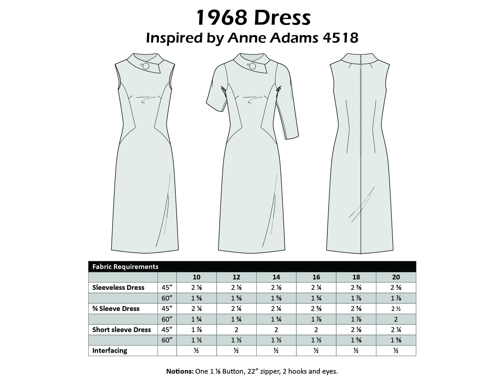 Size 10-12-14 - 1968 Dress