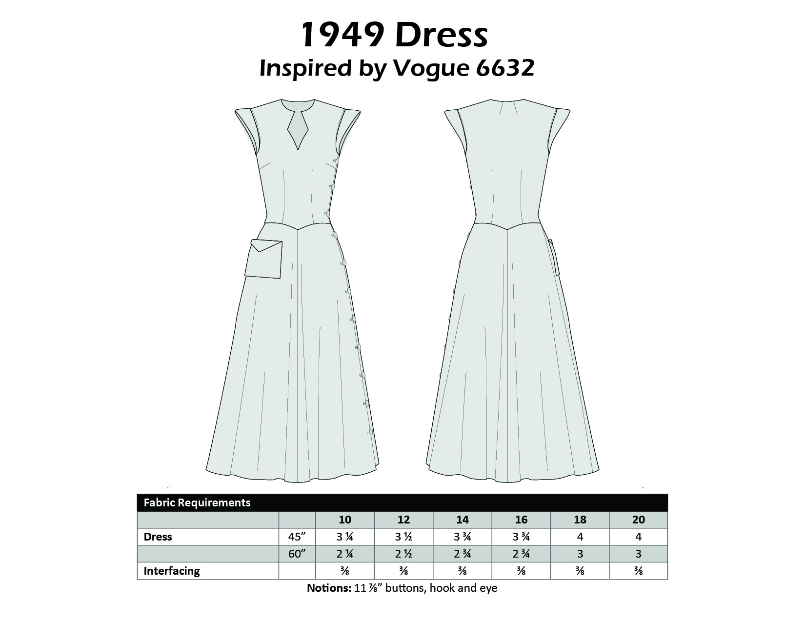 Size 10-12-14 - 1948 Dress
