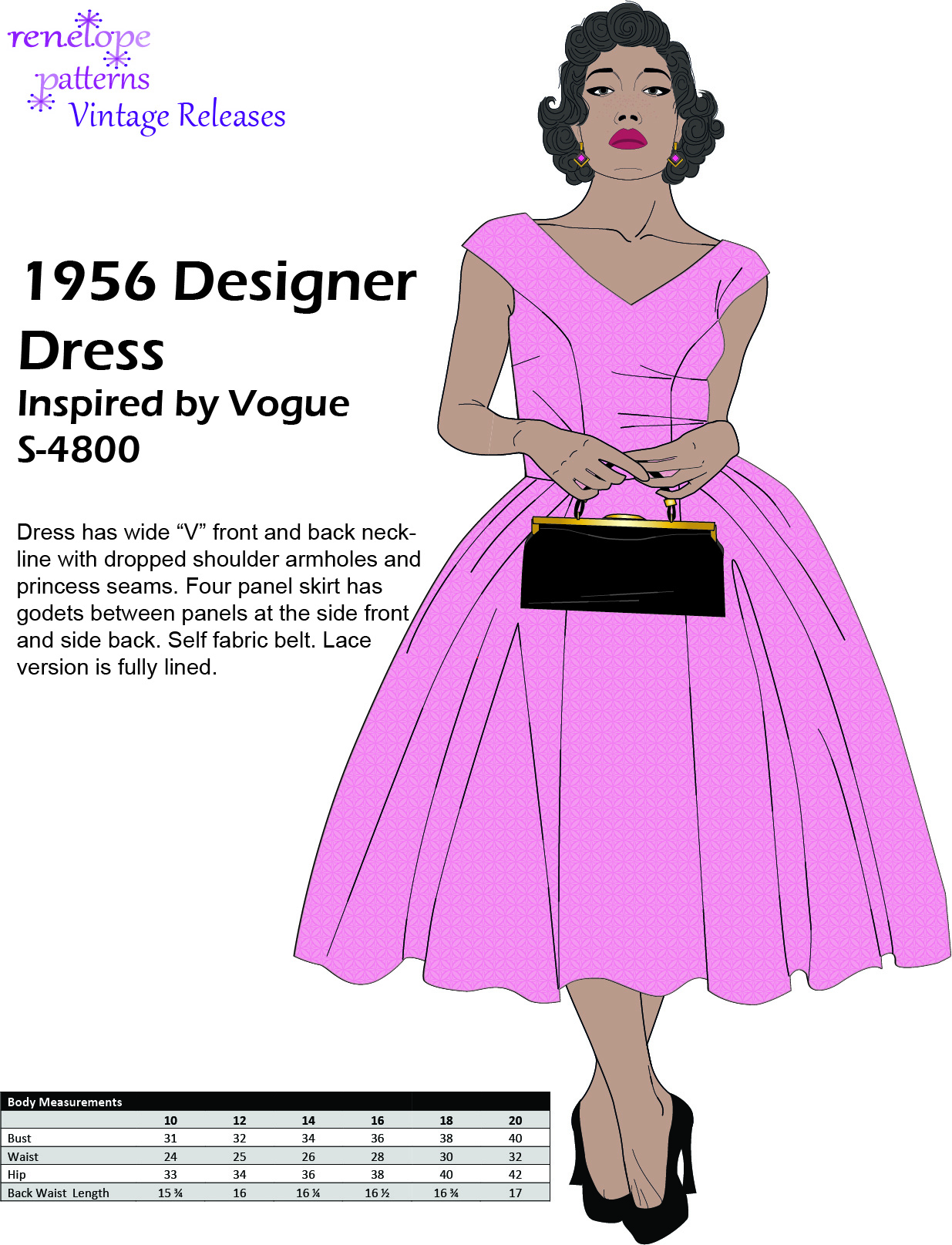 Size 16-18-20 - 1956 Designer Dress