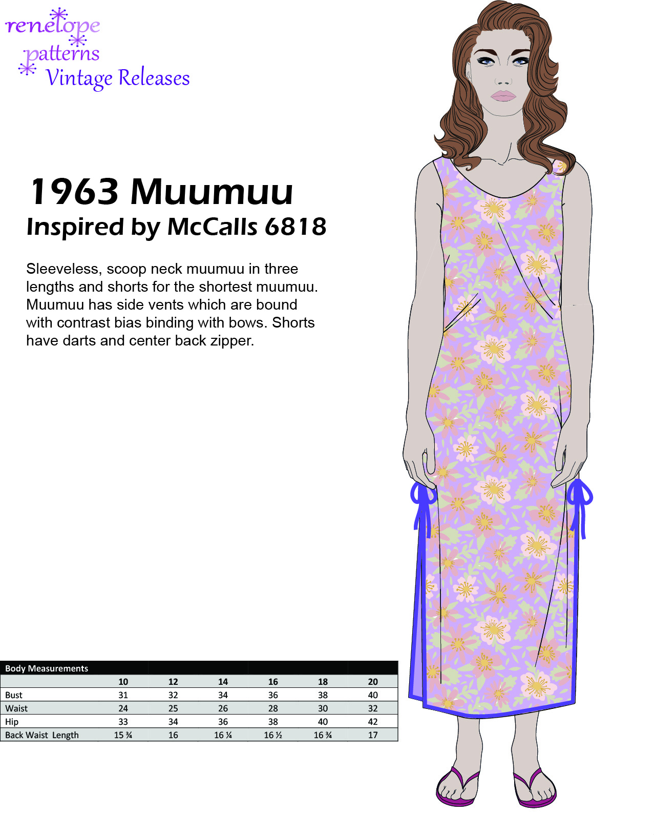 Size 10-12-14 - 1963 Muumuu