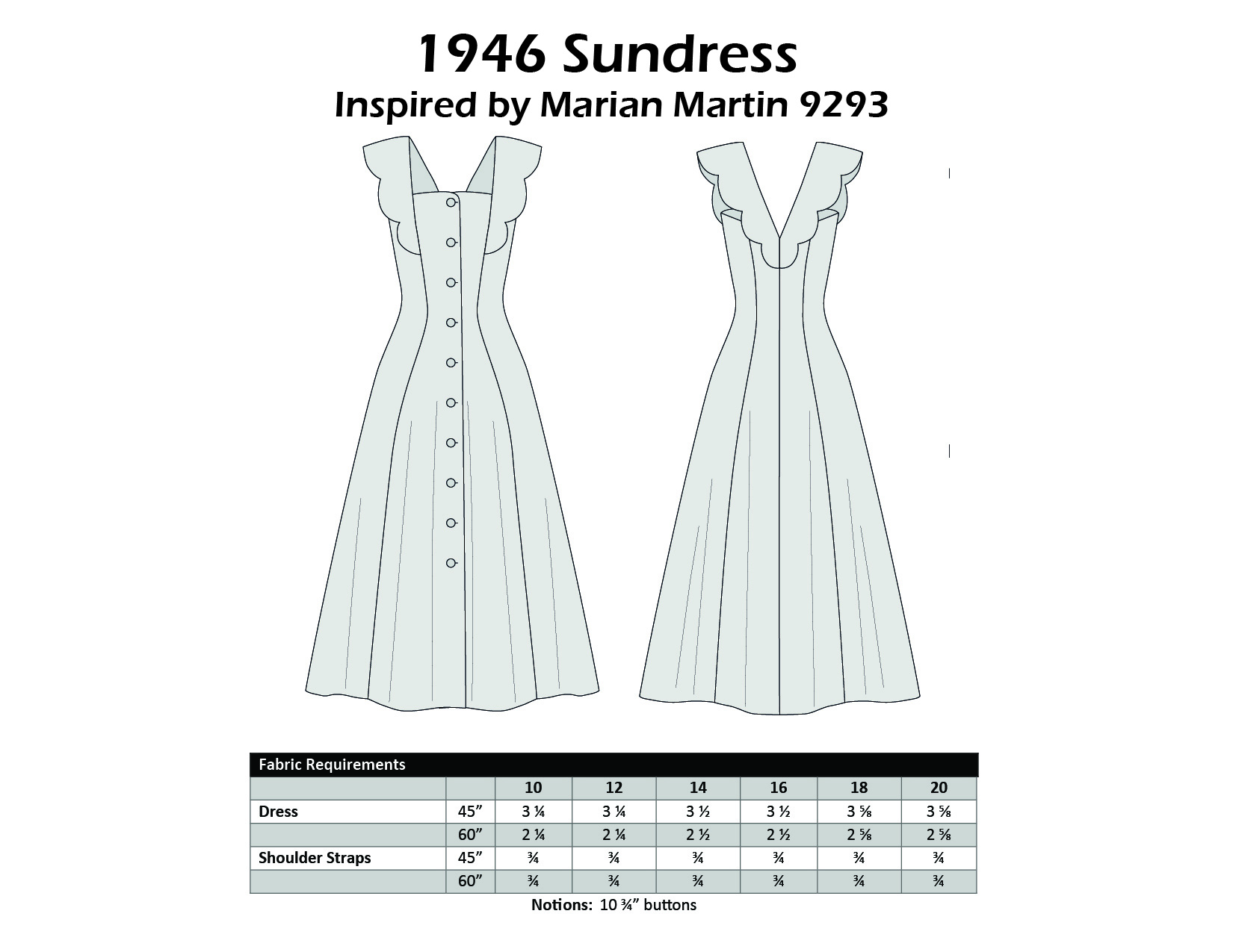 Size 10-12-14 - 1946 Sundress