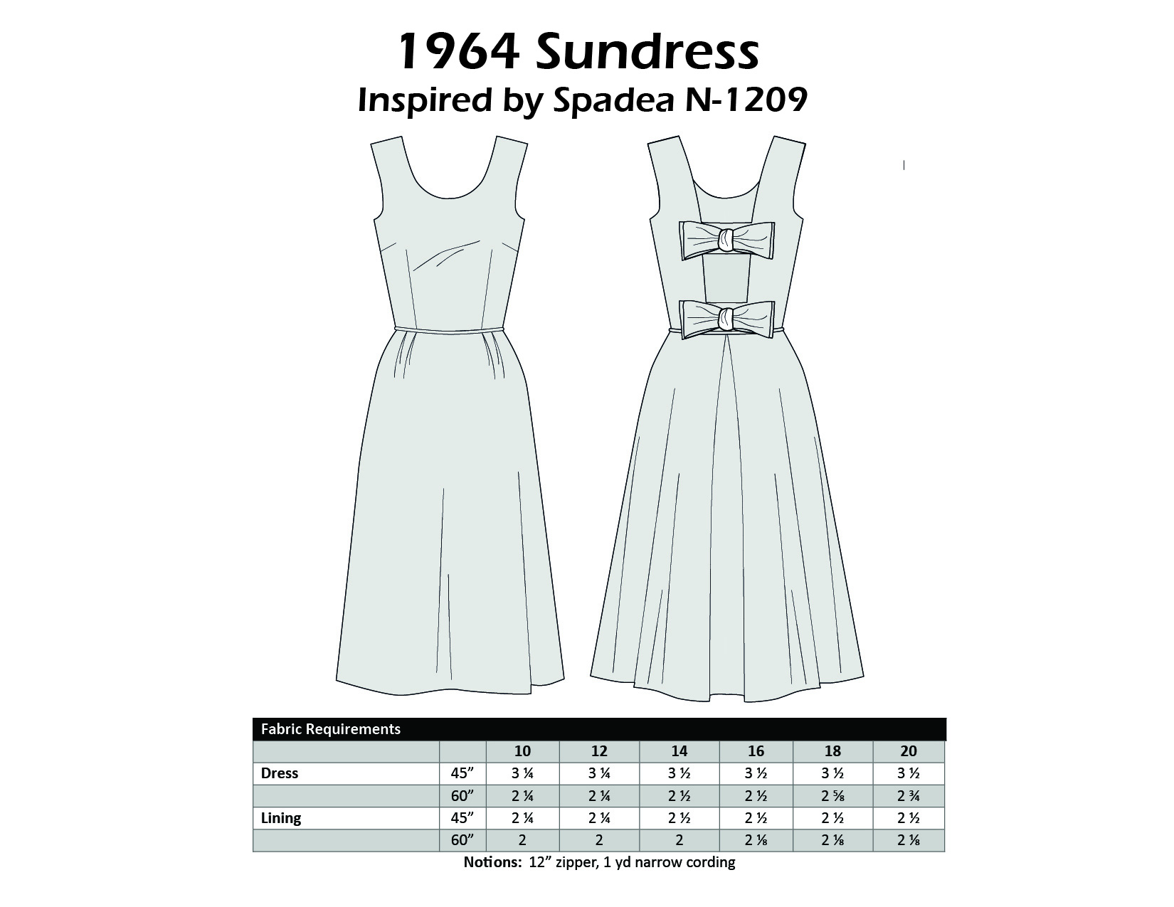 Size 10-12-14 - 1964 Sundress